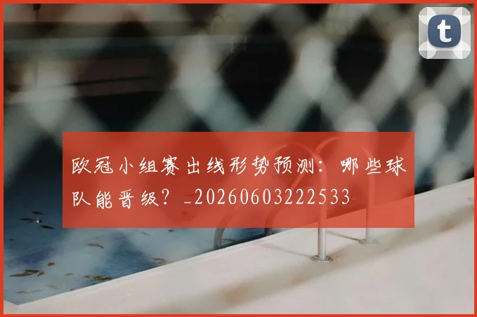 欧冠小组赛出线形势预测:哪些球队能晋级?_20260603222533
